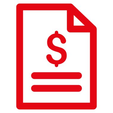 Fiyat listesi düz vektör simgesi