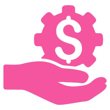 Mühendislik hizmet düz vektör simgesi