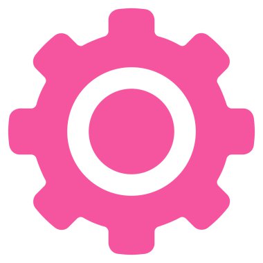 dişli düz vektör simgesi