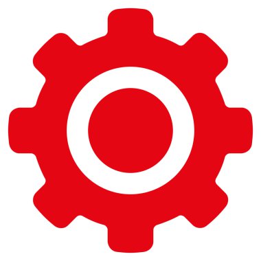 dişli düz vektör simgesi