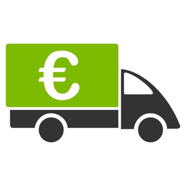 Euro Collector Car Flat Vektör Simgesi