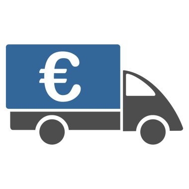 Euro Collector Car Flat Vektör Simgesi