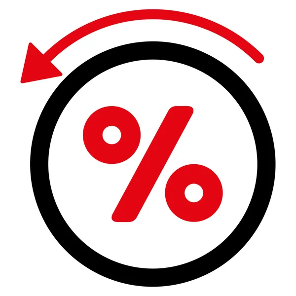 Rabatt Prozent flache Vektor-Symbol — Stockvektor