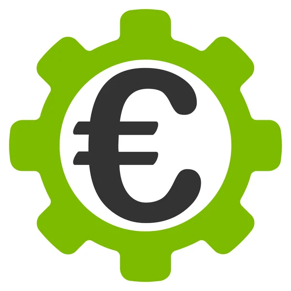 Euro Opciones Icono de Vector plano — Vector de stock