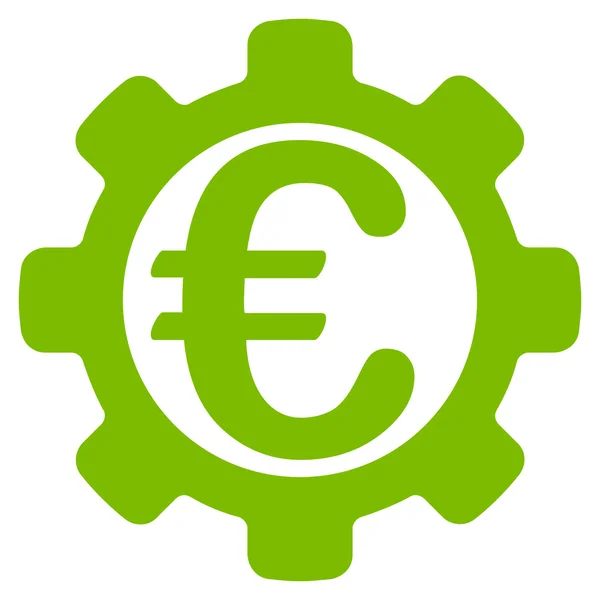 Euro Opciones Icono de Vector plano — Vector de stock