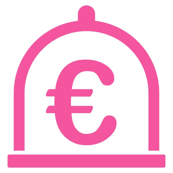 Euro Storage Flat Vector Icon — Stock Vector