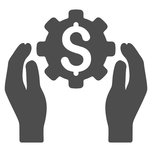 Bankowego konserwacji ręce płaskie wektor ikona — Wektor stockowy