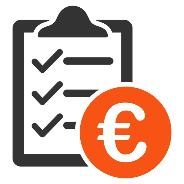Euro Purchase Pad Flat Vector Icon — Stock Vector