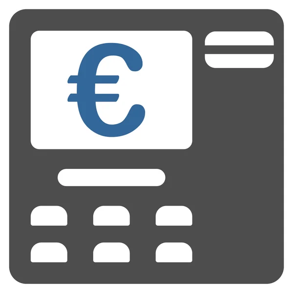 Euro Atm Flat Vector Icon — Stock Vector