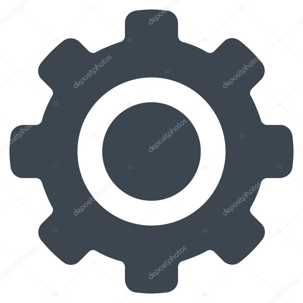 Engrenagem plana ícone vetorial — Vetor de Stock © ahasoft #120912872