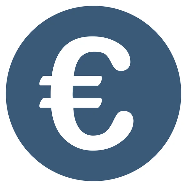 Euro-érme lapos karakterjel ikon — Stock Fotó