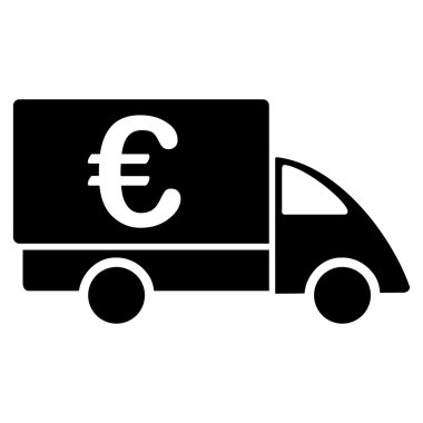 Euro Collector Car Flat Vektör Simgesi