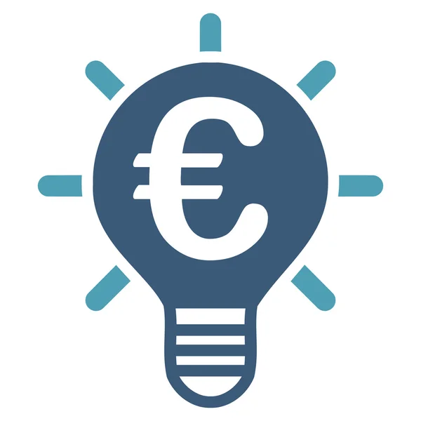 Euro Innovation Flat Vector Icon — Stock Vector