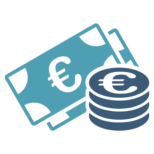 Euro geld platte Vector Icon — Stockvector