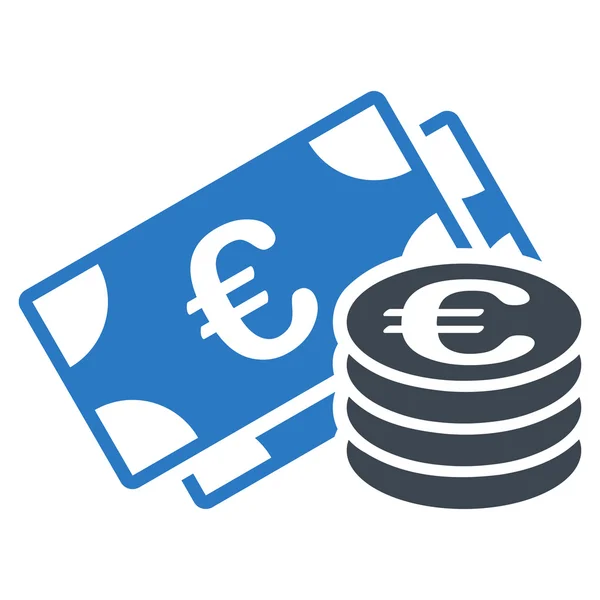 Euro geld platte Vector Icon — Stockvector