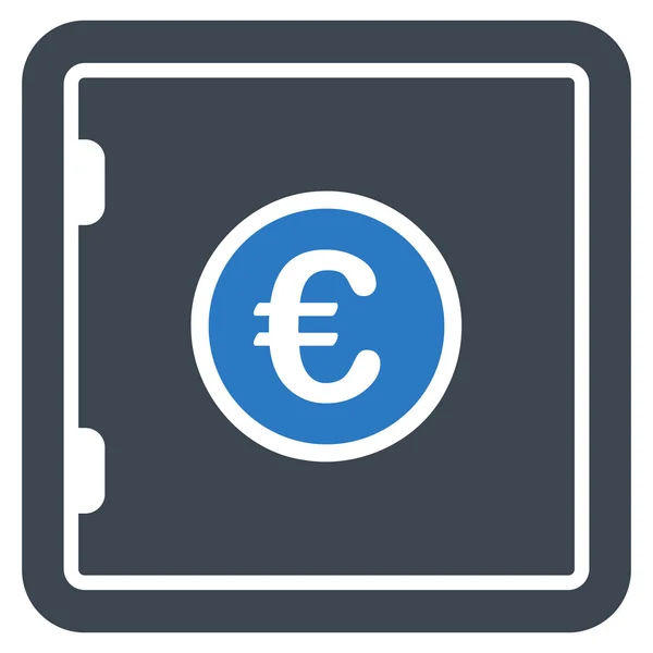 Icône vectorielle plate Euro Safe — Image vectorielle