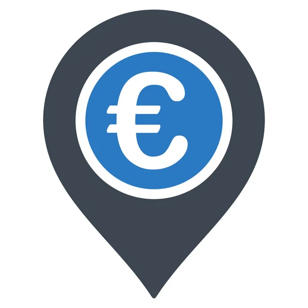 Euro mutató lapos Vector Icon — Stock Vector