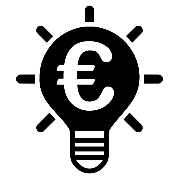 Euro Innovation Flat Vector Icône — Image vectorielle