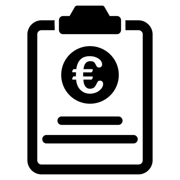 Euro Preço Pad Flat Vector Icon —  Vetores de Stock