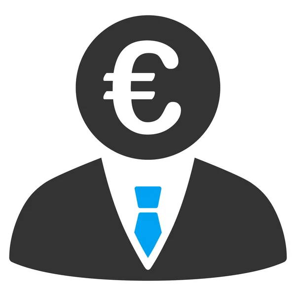 Euro jegyző lakás Vector Icon — Stock Vector