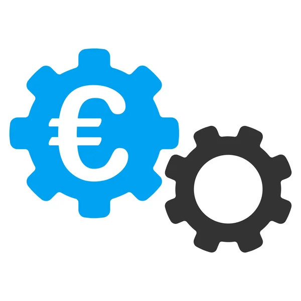 Euro mecánica plana Vector icono — Archivo Imágenes Vectoriales