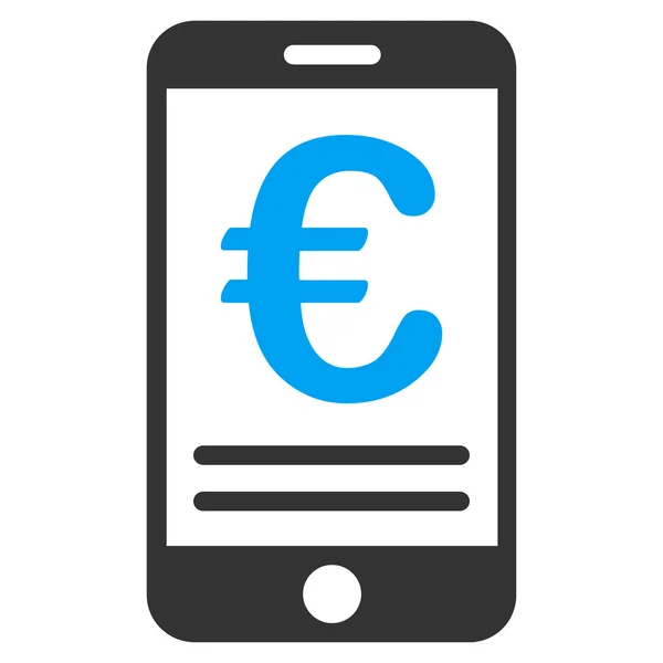 Euron Mobile Banking platt vektor symbol — Stock vektor