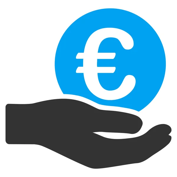 Euro Salário Flat Vector Icon —  Vetores de Stock