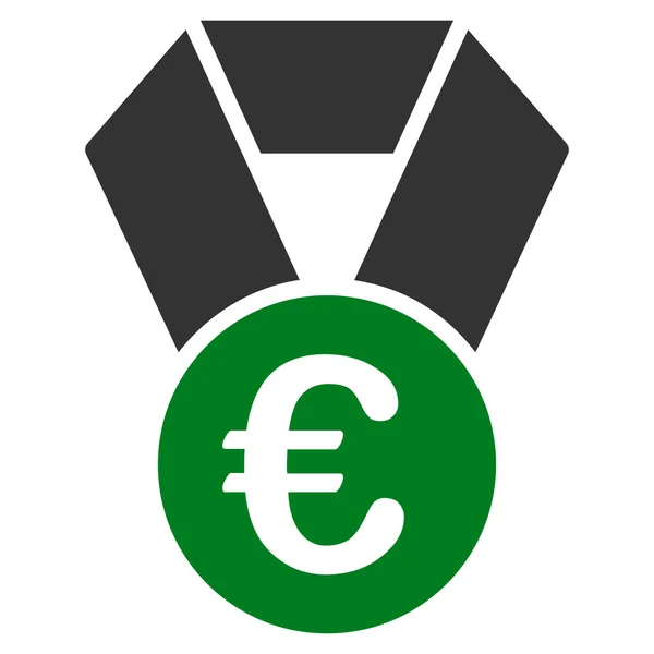 Euro Campeão Medalha Flat Vector Icon —  Vetores de Stock