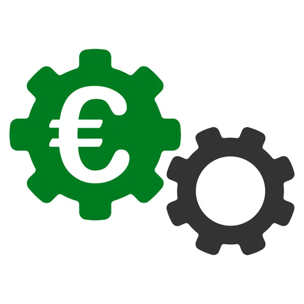 Euro mechanika mieszkanie wektor ikona — Wektor stockowy