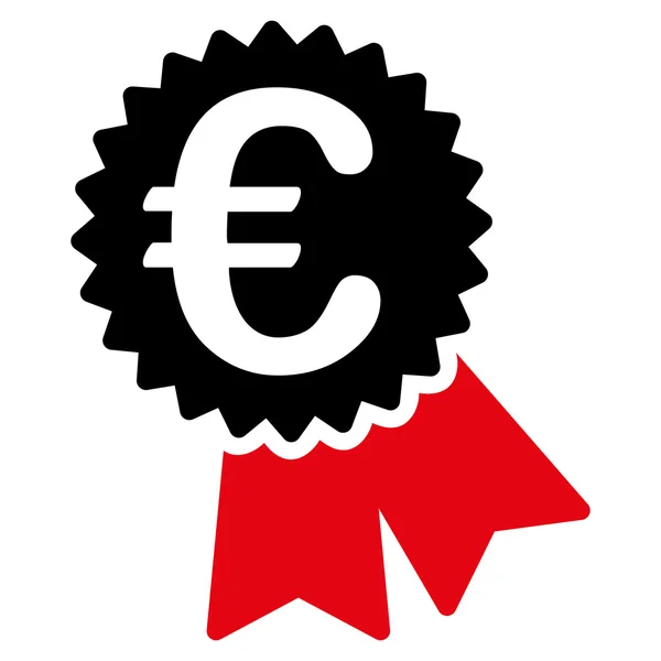 Euro Precio destacado Tag Flat Vector Icon — Vector de stock