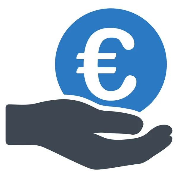 Euro salario plano Vector icono — Archivo Imágenes Vectoriales