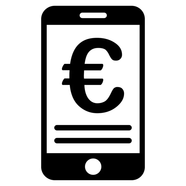 Евро мобильный банкинг — стоковый вектор