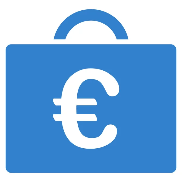 欧元记账案例平面矢量图标 — 图库矢量图片