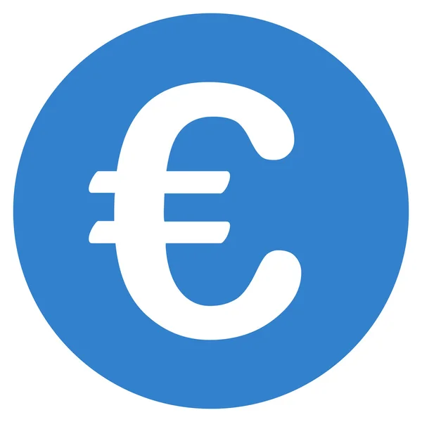 Euro-Münze Flachvektorsymbol — Stockvektor