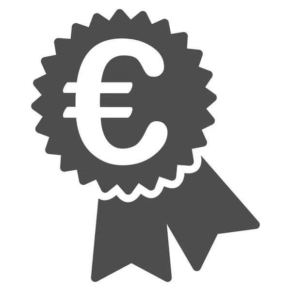 Eura nabízený cenovka ploché vektorové ikony — Stockový vektor