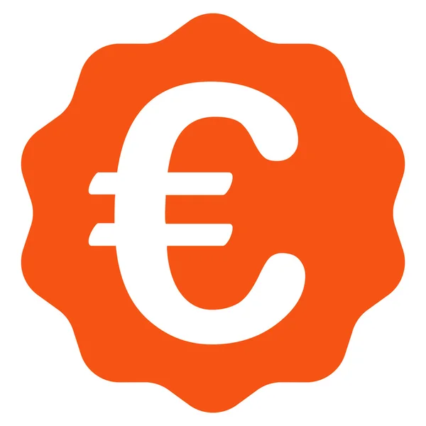 Euro Sello de recompensa Icono de vector plano — Archivo Imágenes Vectoriales
