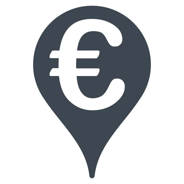 Euro megjelenítése mutató lapos Vector Icon — Stock Vector