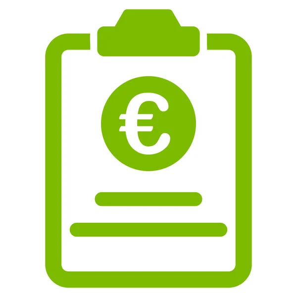 Euro prijzen Pad platte Vector Icon — Stockvector