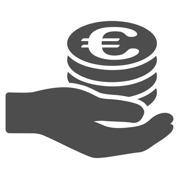 Euro salario plano Vector icono — Archivo Imágenes Vectoriales