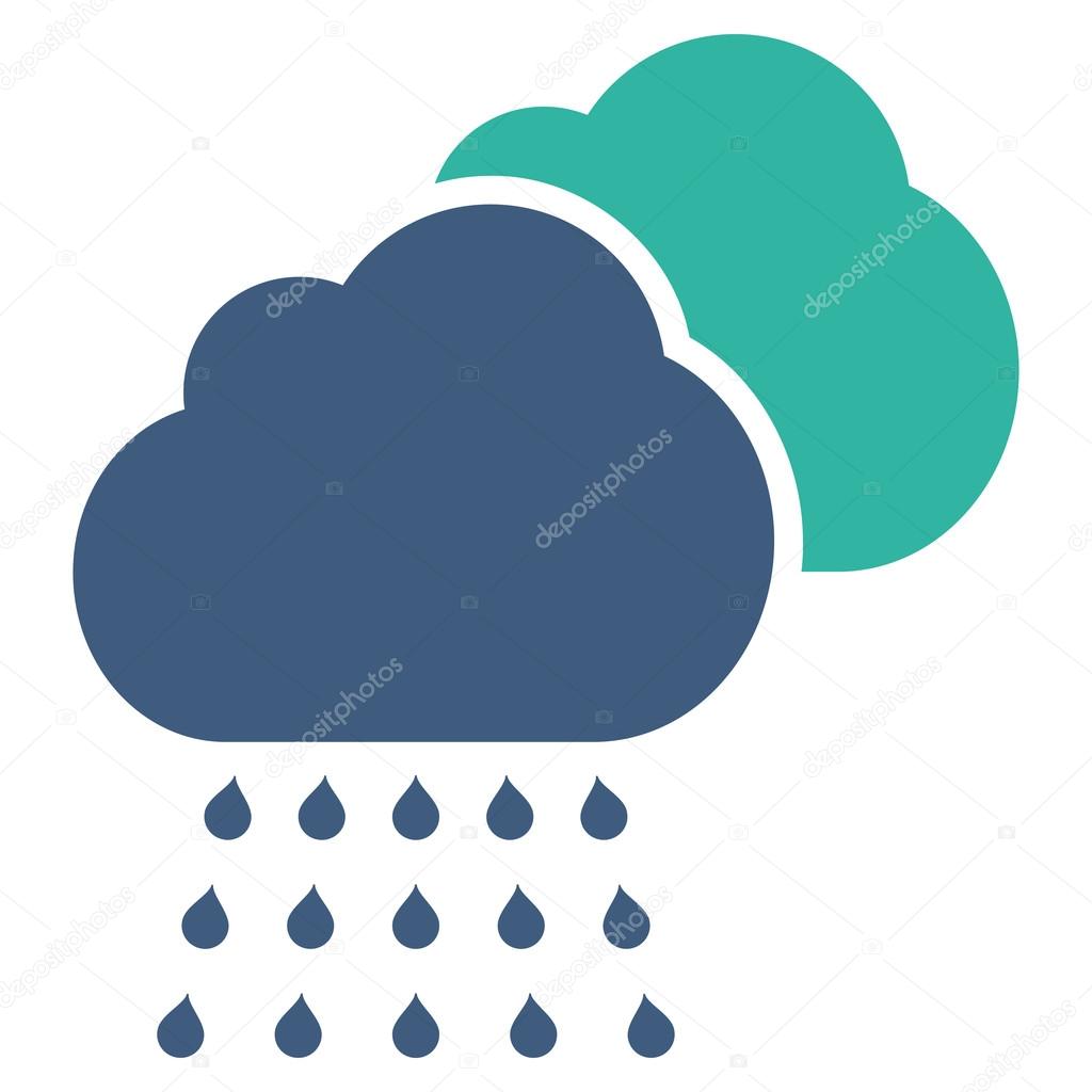 Regen Wolken Flache Vektor Symbol Vektorgrafik Lizenzfreie Grafiken C Ahasoft 121077978 Depositphotos