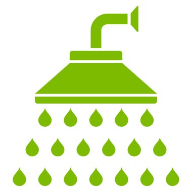 Duş düz vektör simgesi