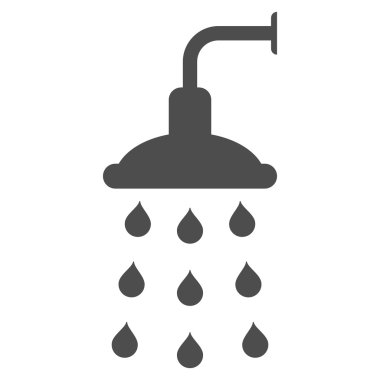 Duş düz vektör simgesi