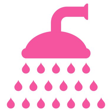 Duş düz vektör simgesi