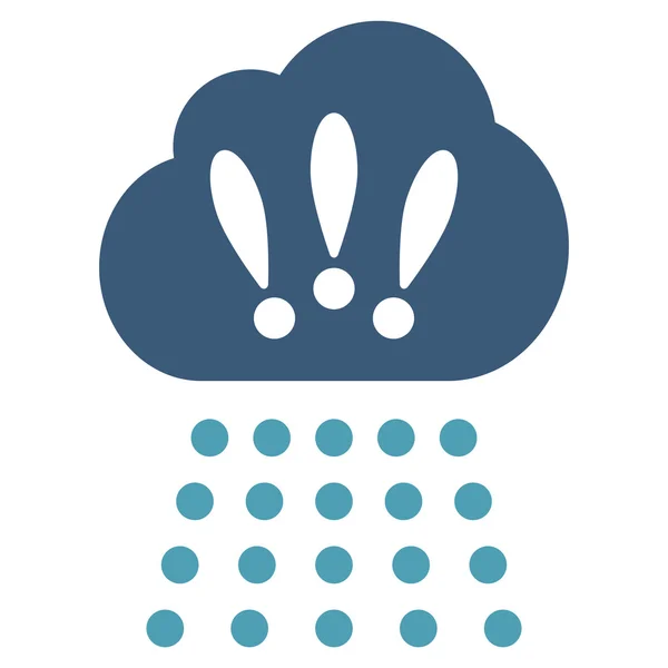 Nube de tormenta Vector plano Icono — Vector de stock