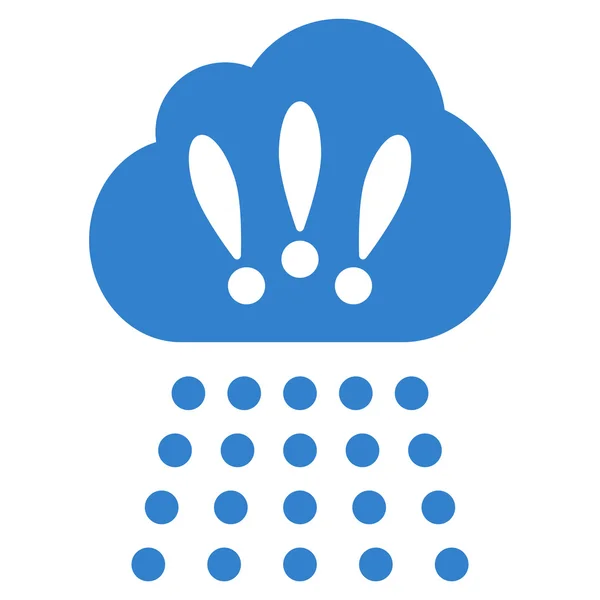 Icône vectorielle plate de nuage de tempête — Image vectorielle