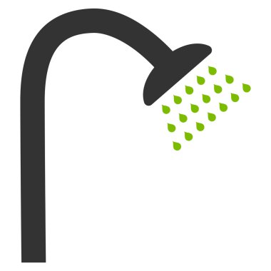 Duş düz vektör simgesi