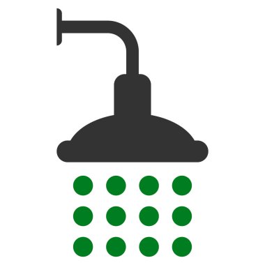 Duş düz vektör simgesi