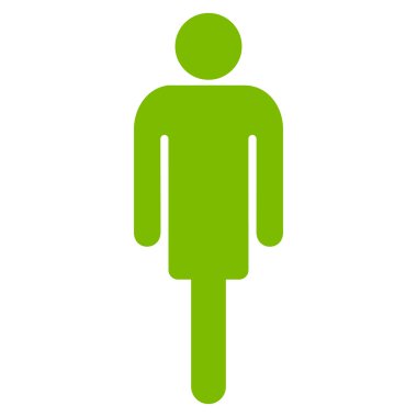 Adam düz vektör simgesi