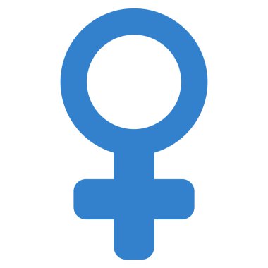Kadın sembolü düz vektör simgesi