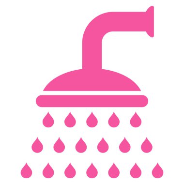 Duş düz vektör simgesi